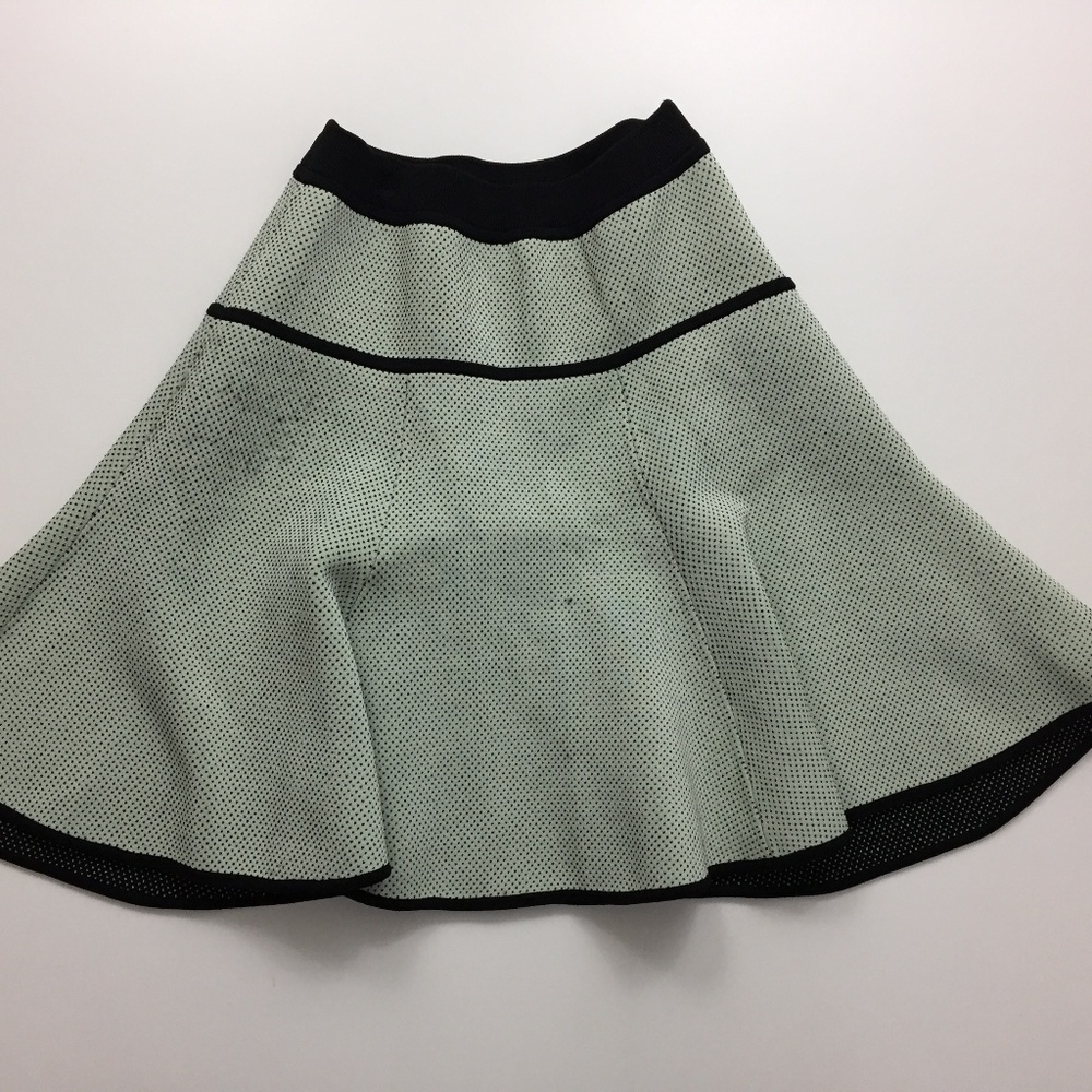 A.L.C Mini Heart Pattern Knit Feel Pull On Skirt